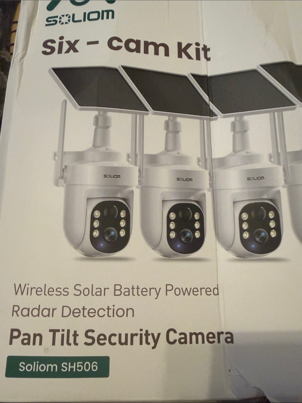SOLIOM Solar Powered Outdoor Security Camera - White - Picture 11 of 12